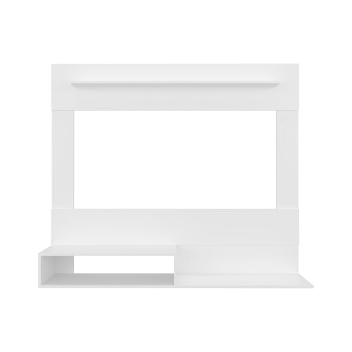 White Albuquerque Floating Wall-Mounted Entertainment Center Multi-Shelf TV Console for 55 Inch TV
