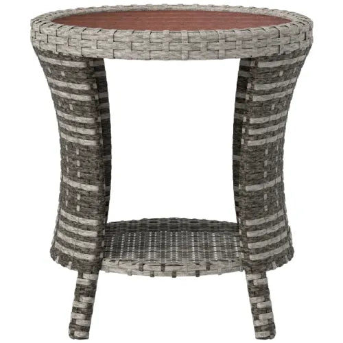 Side Table,Wicker Outdoor Coffee Table