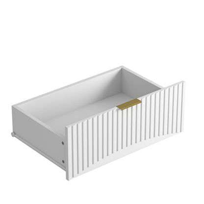 Modern 8 Drawers Dresser Chests for Bedroom,47.2" Wide Wood Chest of Drawers with Gold Metal Handle,Drawer Organizer for Bedroom,Living Room,Hallway and Entryway,White