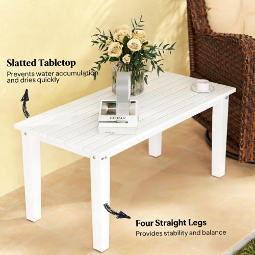 Outdoor Table,Rectangle Outdoor Coffee Table