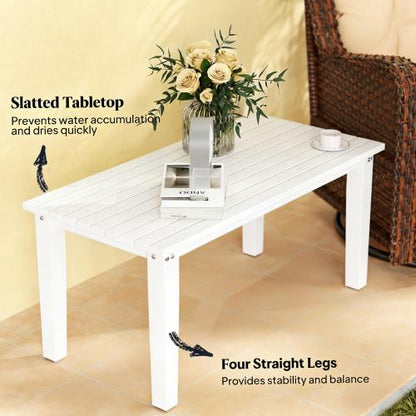 Outdoor Table,Rectangle Outdoor Coffee Table