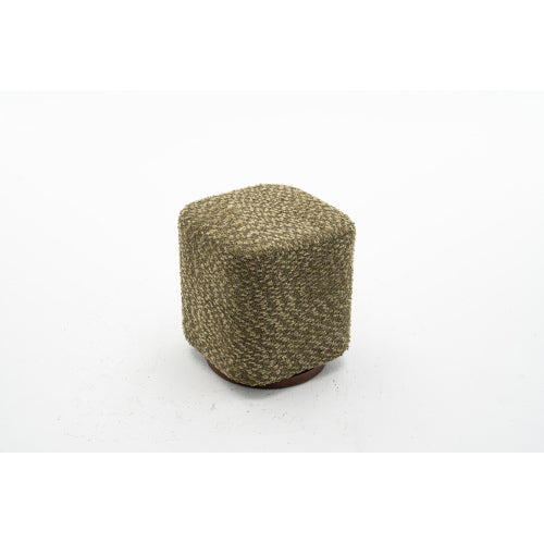 Ottoman Swivel Stool with Upholstered Seat, 360¡ã Vanity Chair Accent Furniture