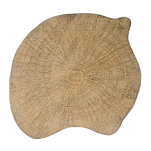 2-in-1 Irregular MGO End Table, Split Design, Small Space Friendly,Indoor Outdoor Use,Natural Color