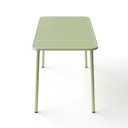 Sella long table (green) outdoor dining table villa courtyard balcony table outdoor leisure table simple garden waterproof table