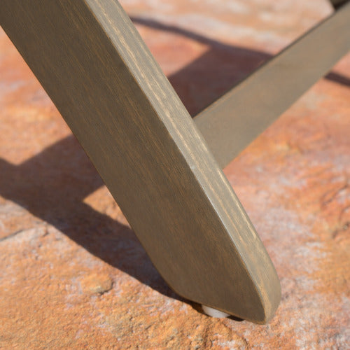 Outdoor Acacia Wood Folding Dining Chair (Set of 2),Grey