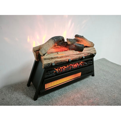 23 inch Electric Fireplace 3D Log set insert, Infrared Fireplace Heater for Indoor