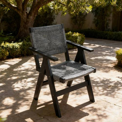 Lounge chair CHARCOAL GREY color, suitable for all seasons: Outdoor lounge chair