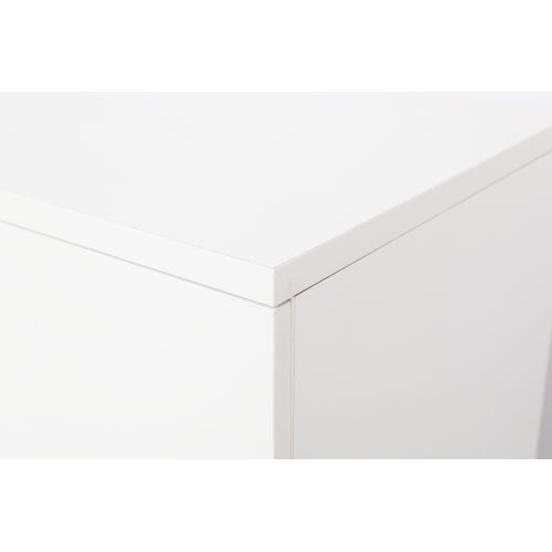 White 5-Drawer Dresser with handles – Modern Storage Cabinet