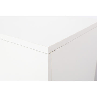 White 5-Drawer Dresser with handles – Modern Storage Cabinet