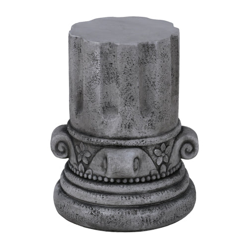 Cement Outdoor End Tables for Patio, GardenAccent Table, Modern Small Round Side Tablefor Outside, Tree Stump Garden Stool DrumTable indoor and Outdoor