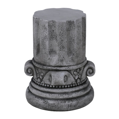 Cement Outdoor End Tables for Patio, GardenAccent Table, Modern Small Round Side Tablefor Outside, Tree Stump Garden Stool DrumTable indoor and Outdoor