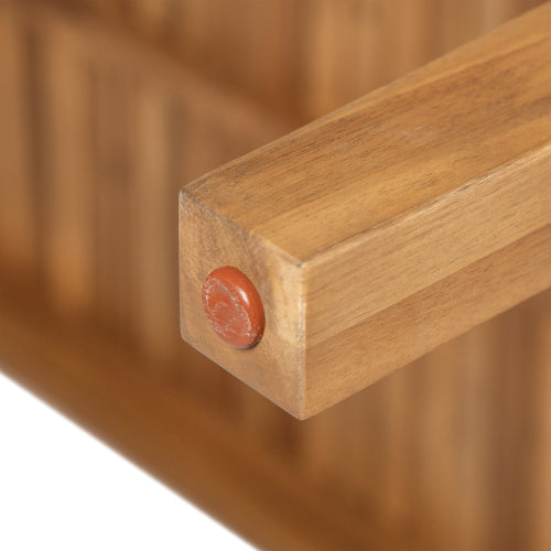 69" Acacia Wood Outdoor Dining Table with Slatted Top, 300 lbs Weight Capacity, Ideal for Patio & Garden Gatherings, Natural Color