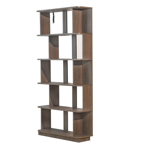 64.56inch H 5-Tier Open MDF Bookshelf 31.5inch L, Free Combination Multi-color American Home Display Shelf