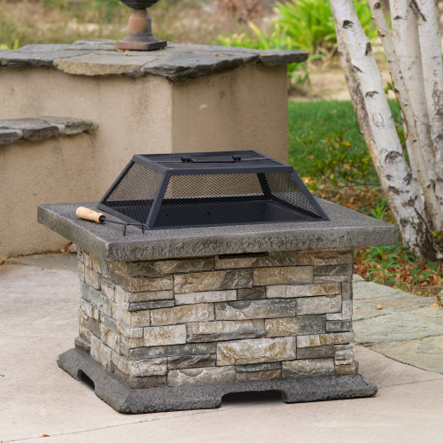 28" SQUARE MGO FIRE PIT