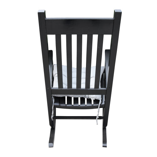 wooden porch rocker chair Black, without mat