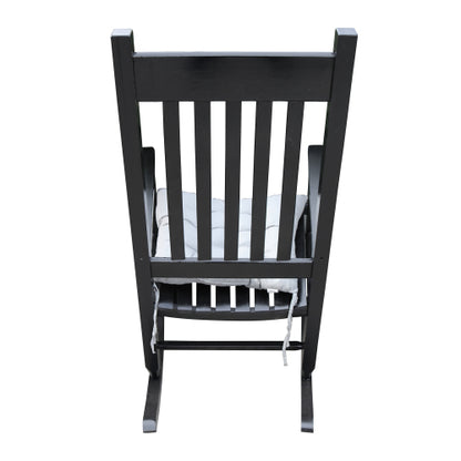 wooden porch rocker chair Black, without mat