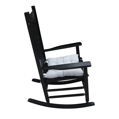 wooden porch rocker chair Black, without mat