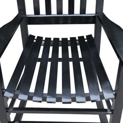 wooden porch rocker chair Black, without mat