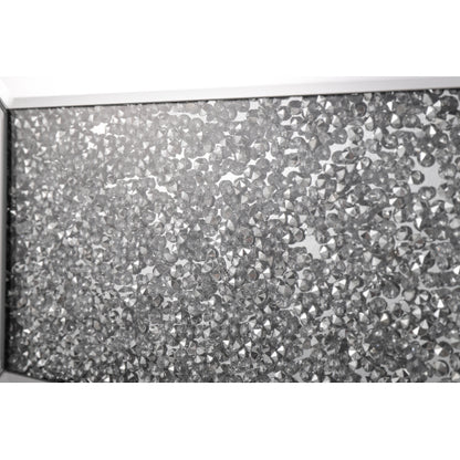 W 46" X D 12.6 X H 41"Acrylic diamond mirror fireplace cabinet, TV fireplace cabinet