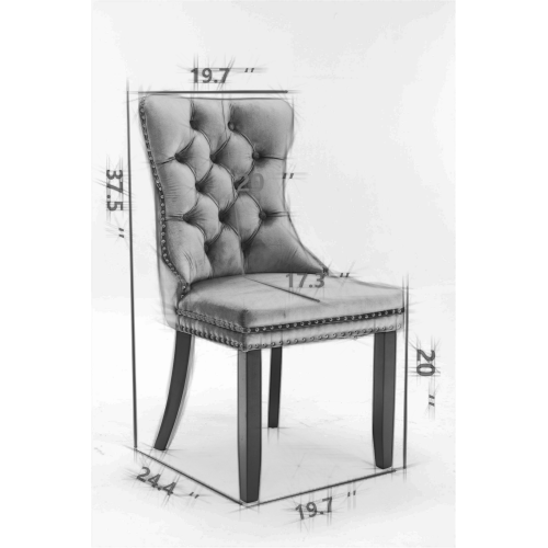 Set of 2 White PU + Pink Velvet Tufted Swivel Dining Office Chairs, Gold Metal Base Caster Wheels Height Adjustable