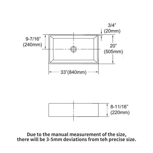 33 Farmhouse Sink - 33 x 20 x 9 Inch White Farmhouse Kitchen Sink Apron Front Porcelain Ceramic Single Bowl Kitchen Sinks