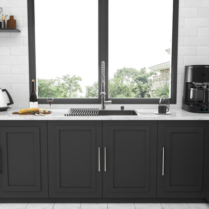 Stainless Steel Drop In Kitchen Sink - 25 x 22 x 10 Inch Drop-in Topmount Sinks 16 Gauge R10 Tight Radius Deep Single Bowl 25" Basin Sink