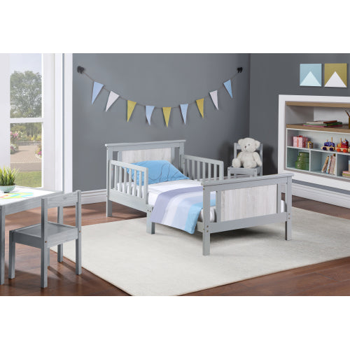 Reversible Panel Toddler Bed Gray/Rockport Gray