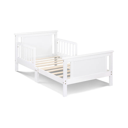 Reversible Panel Toddler Bed White/Rockport Gray