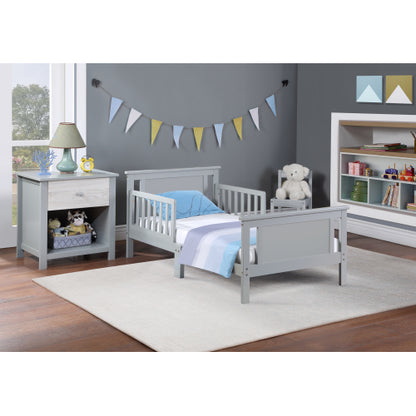 Reversible Panel Toddler Bed Gray/Rockport Gray