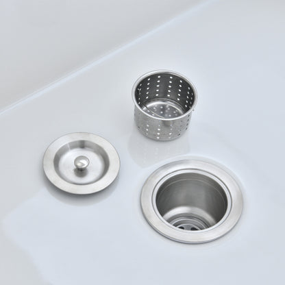 Fireclay 36" L X 20" W Farmhouse Kitchen Sink with Grid and Strainer