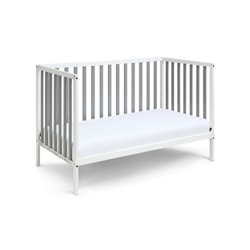 3-in-1 Convertible Island Crib White/Gray