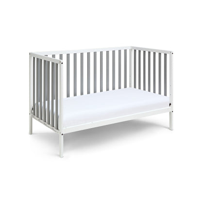 3-in-1 Convertible Island Crib White/Gray