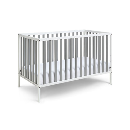 3-in-1 Convertible Island Crib White/Gray