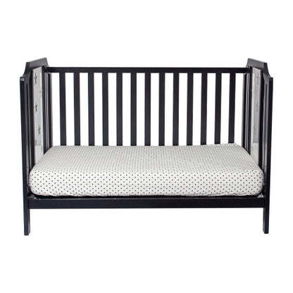 3-in-1 Convertible Island Crib Black