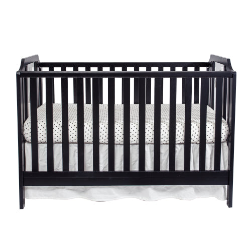 3-in-1 Convertible Island Crib Black