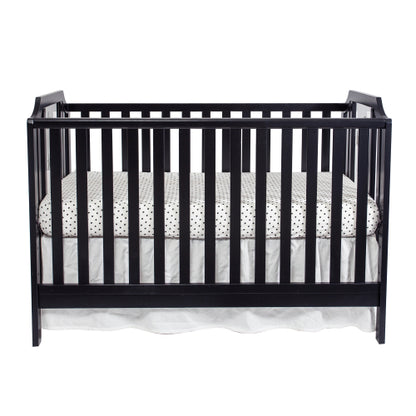3-in-1 Convertible Island Crib Black