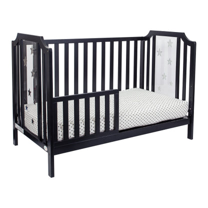 3-in-1 Convertible Island Crib Black