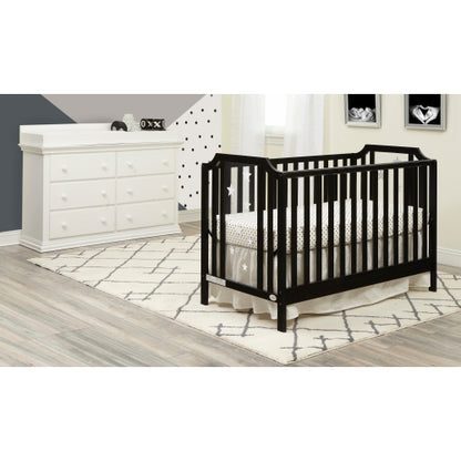 3-in-1 Convertible Island Crib Black