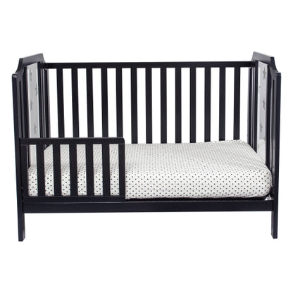 3-in-1 Convertible Island Crib Black