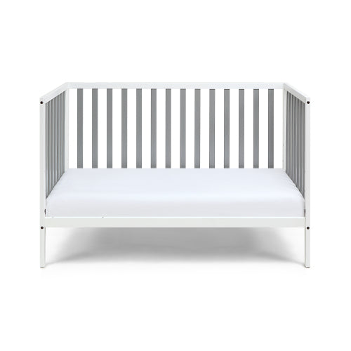 3-in-1 Convertible Island Crib White/Gray