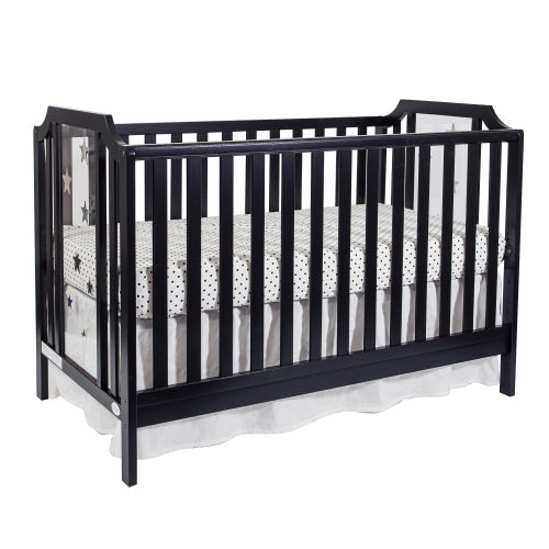 3-in-1 Convertible Island Crib Black