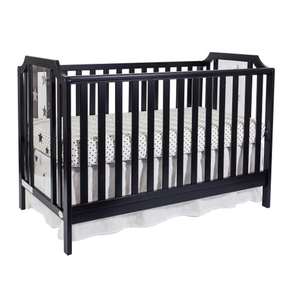 3-in-1 Convertible Island Crib Black