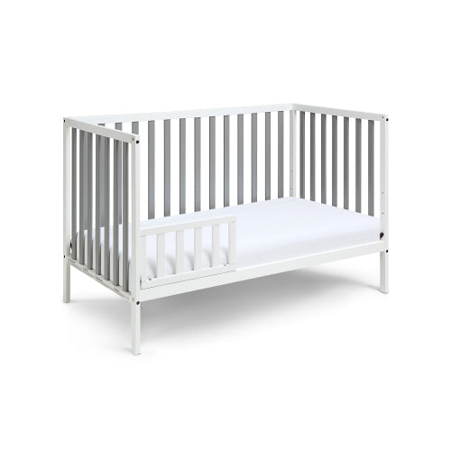 3-in-1 Convertible Island Crib White/Gray