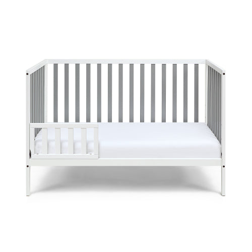 3-in-1 Convertible Island Crib White/Gray