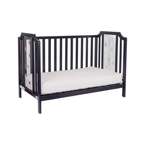 3-in-1 Convertible Island Crib Black