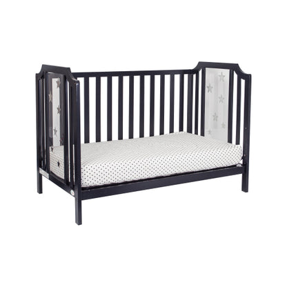 3-in-1 Convertible Island Crib Black