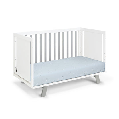 3-in-1 Convertible Island Crib White/Gray