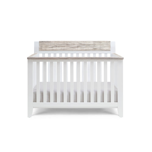 4-in-1 Convertible Crib White/Natural