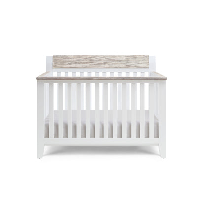 4-in-1 Convertible Crib White/Natural