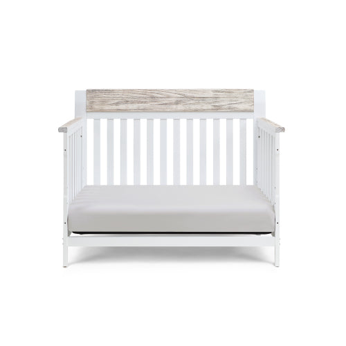 4-in-1 Convertible Crib White/Natural